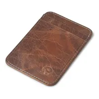 حامل البطاقة من الجلد الأصلي Porte Carte Bancaire Coe Cardholder Wallets حاملات