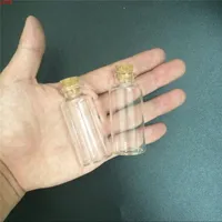 28 * 65 * 12,5 mm 25ml Klarglasflaschen mit Kork Kleine transparente Mini Leere Flasche Fläschchen Gläser 24pcs Kostenlose LieferungJARs