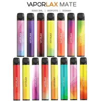 Original VAPORLAX MATE Disposable Device Pre-filled 3ml Cartridge Pod 500mAh Battery 800 Puff Vape Empty Pen VS Bar PLUS a42