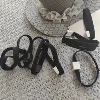 fashion classic white and black C elasitc band hair tie classic hair rope accessories With paper card