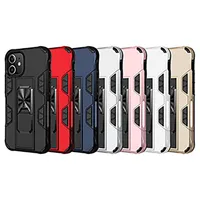 Shockproof Ring Holder Kickstand Cell Phone Cases for iPhone 7 8 SE2 XS XR 11 Pro Max 12 Samsung S20 S21 FE Note 20 Ultra LG Stylo 6 Moto G Power Stylus Protective Back Cover