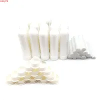 100pcs Bianco Bianco Blank Inalatore nasale Tubi di olio di aromaterapia vuoti Bastoncini completi con corego di cotone