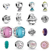 Nuevo 2021 100% 925 Sterling Silver Love Princess Charm Fit DIY Pulsera original FSHION Jewelry Gift1