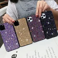 Bling glitter pc tpu hard phone cases for iPhone 12 11 pro promax X XS Max 7 8 Plus case cover