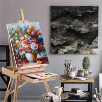 Novo portátil portátil de madeira dobrável mesa de pintura de desenho de óleo de pintura de óleo de pintura de tripé para artista art