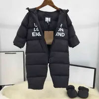 21SS 아기 다운 자켓 Bodysuit 고품질 Rompers 98 % 흰색 거 위 아래로 패딩 동일한 장갑 BBrye 편지 로고 브랜드 디자이너 아이 의류 B1