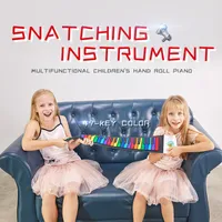 49keys crianças brinquedo macio controlador handscroll sintetizador roll up piano instrumentos musicais eletrônicos para crianças iniciantes