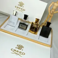 Creed Perfume Nieuwe 4 Stks Set Wierook Geur Geurige Keulen Mannen Zilveren Mountain Water / Aventus / Groen Iers Tweed / Millesime Imperial 30ml