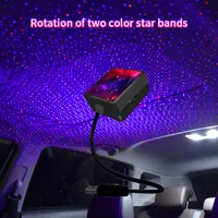 USB-stjärnljus aktiverade 4 färger och 3 belysningseffekter Romantiska USB-Night Lights Decorations for Home Car Room Party Tak