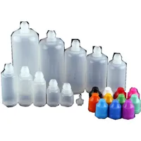 Vente en gros bouteilles vides style style E-liquide Vape Vape PE Netty Bottle a 3ml / 5ml / 10ml / 15ml / 20 ml / 30 ml / 50 ml / 120 ml / 100 ml / 120 ml avec une couleur de 6 capuchon