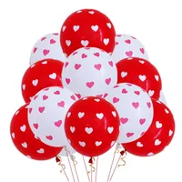 Sevgililer Günü Kalp Şekli Baskılı Balon Yaratıcı Düğün Odası Düzeni Malzemeleri Dekorasyon Düğün Kauçuk Balonları