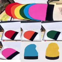 Дизайнерские шапочки шапочки Высококачественные вязаные шапки лыжные шапки Snapback Mask Mens Оборучаемые зимние черепные колпачки Унисекс кашемировые буквы роскошные повседневные открытый мода 6 цвет