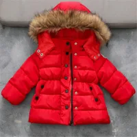 Toddle meninos meninas para baixo casaco grande qualidade crianças com capuz algodão-acolchoado parka casacos criança jaqueta de criança outwear jaqueta menino
