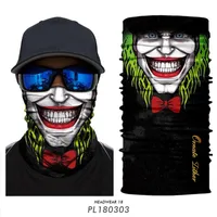 3D Joker Bandanas Mascarillas Masque Braga Cuello Ciclismo Headband FaceMask Palhaço Pecalhete Balaclava Motorcycle Face Shield