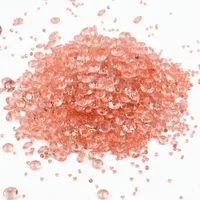 Decoração de festa 4000 pcs / saco acrílico diamante cristal rosa ouro strass confete para mesa de casamento Sprinkle DIY vaso enchimento