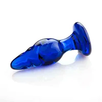 NXY Anal Plug Glazen Kralen Anale Crystal Anaal Plug Butt Pluggen Sex Toys Volwassen Product Voor Vrouwen 1217