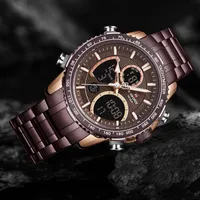 Kol saatleri naviforce en iyi marka erkekler watches wishiness quartz laine led dijital askeri kronograf kol saat