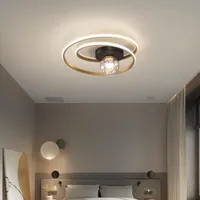현대 LED 천장 램프 어린이 방에 대 한 라운드 블랙과 골드 유리 공 gypsophila 샹들리에 부엌 침실 로비 조명 조명