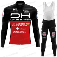 Racing Sets Androni 2022 Cycling Jersey Long Sleeve Set Summer Clothing Road Race Bike Shirt Suit Bicycle Pants MTB Maillot