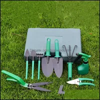 Andere nach Hause GARDENGARDEN WERKTION 10 Stück Garten Heavy Duty Tools Set Kit mit harten Aufbewahrungskoffer SECATE SAVATE SAW TRADEL CRUNERS Rakes GI