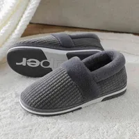 New Men Slippers for Slip on Warm Shoes Soft Plush House Flip Flop Comfy High Quality Furry Flat Fast Shipping