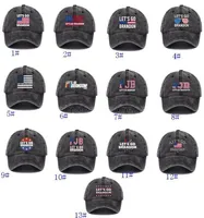 DHL 2022 parti şapkaları giden brandon fjb baba bere cap baskılı beyzbol kapaklar yıkanmış pamuk denim ayarlanabilir şapka cn15