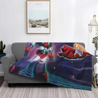 Dekens UFO Robot Goldenrake Grendizer Sci Fi Anime Deken Flanel Decoratie Poster Portable Home Bedspread