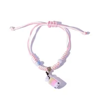 Charm Bracelets W079 Limeng Jewelry Cute Milk Tea Pendant Braided Bracelet Personality Fashion Three-dimensional Women