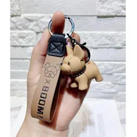 Bag Parts & Accessories 2021 Cartoon Method Fighting Dog Keychains Cute Doll Key Chain Creative Custom Couple Ins Pendant Car Leather Ring
