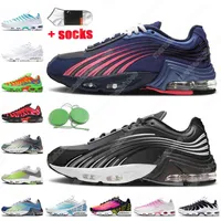 Tned TN Plus 2 Correndo Sapatos Mulheres Homens Sneakers Deep Royal Blue Black Refletir Silver Hasta Sports Trainers