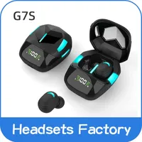 G7S TWS Gaming Headset Wireless Headphone Low Delay Bluetooth 5.1 Earphone HiFi Stereo Music Earbuds with Microphone Earphone for Gamer