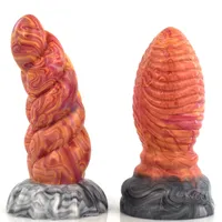 Massage Yocy Silicone Dildo Soft Adulte Sex Toys pour Femmes Femmes Insérer Vagina Anal Plug Masturbator Massage Labia
