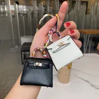 HBP Designer Väskor hängare Lyx Key Ring Case Handväskor Hook AirPods Väskor Hörlurar Tillbehör Mini Satchel Koppling Bag Keys Ringar Tote Handväska Lady Shoulder
