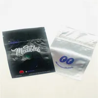 Medibles Black Mylar Packaging Bag 150mg Edibles Gummy BagsA52219P