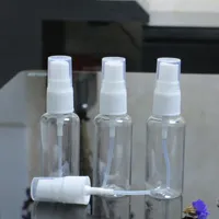 50ml 1.7oz riutilizzabile bottiglia di spruzzo di plastica trasparente foschia fine profumo spruzzatore bottiglia da viaggio bottiglia cosmetica trucco-acqua profumino fini