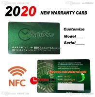 2021 Green No Cajas Candas a medida Rollie NFC Tarjeta de garantía con corona anti-forgery y etiqueta fluorescente regalo de la misma etiqueta serie super edición 126610 124060 Swisstime A1