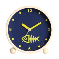 Desk & Table Clocks Cute 4 Inch Metal Mute Desktop Clock Round Alarm With Backlight Children Students Silence