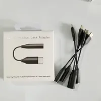 2022 Typ-C USB-C-Stecker auf 3,5-mm-Kopfhörer-Kabel-Adapter AUX Audio-Buchse für Samsung Anmerkung 10 20 PLUS S10 S20 S21 Kabel mit OPP-Tasche oder Einzelhandelspaket