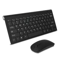 Беспроводная и 2.4G USB Mini Keyboard Mouse Combos бесшумная эргономичная клавиатура с набором мыши ПК ноутбук TV