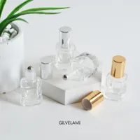 4ml mini garrafas de rolos vazio rolo de ouro prata em tubos bordos essenciais bordos de óleo de rolamento diy frasco de vidro claro