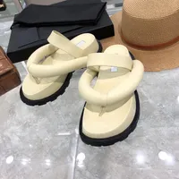 concepteur été plats plats pantoufles femmes véritable cuir véritable sandales de loisirs de loisirs confort vacances chaussures de vacances paresseux tongs femelles