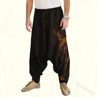 Harem Pants Harem Pantolon Erkek Large Casual HiPhop imprimé Pantalon Long Cotton Joggers Pantalons