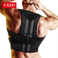 Heren Body Shapers CXZD Mannen Brace Ondersteuning Riem Verstelbare Spine Houding Corrector Back Correction Humpback Band Lumbar Shoulder Bandage