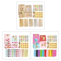 Gift Wrap 20 Sets Happy Birthday Treat Bags Kraft Paper Candy Goodies Bag With Stickers Tag Rope For Party Favor