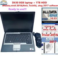 Herramienta de diagnóstico ALLDATA 10.53 Demand5 ATSG 3IN1 Software de reparación automática 1TB HDD Instalación gratuita COMPUTADORA DEL DEL D630 laptop Listo para usar
