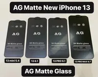 Protecteur d'écran en verre trempé de la couverture en verre trempé AG anti-doigt pour iPhone 13 12 mini 11 Pro Max XR XS 7 8 6 plus 25 pcs par pack Accepter la commande mixte pas de film d'empreinte digitale