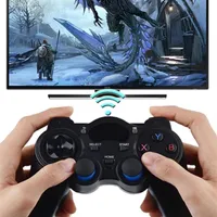 2.4 G Game Controllers Gamepad Android Wireless Bluetooth Joystick Joypad for PS3 Smart Phone Tablet PC Smart TV Box USB with TYPE470A