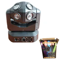 DJ Lights Moving Head RGBW Projector Lighting DMX-512 Sound Active LED Party Lamp great for Christmas Birthday KTV Bar