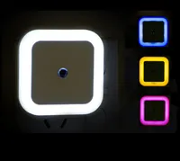 Kablosuz Sensör LED Gece Işıkları AB ABD Plug Mini Kare Lamba Bebek Çocuk Oturma Odası Yatak Odası Koridor Aydınlatma Lambaları Için