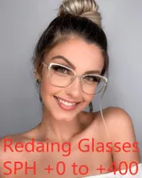 Gafas de sol Rose Oro CET Ojo Mujeres Lectura Gafas Computadora Eyewear Calidad Marcos ópticos Lady Anti Blue Light Eyeglass Myopia Glass